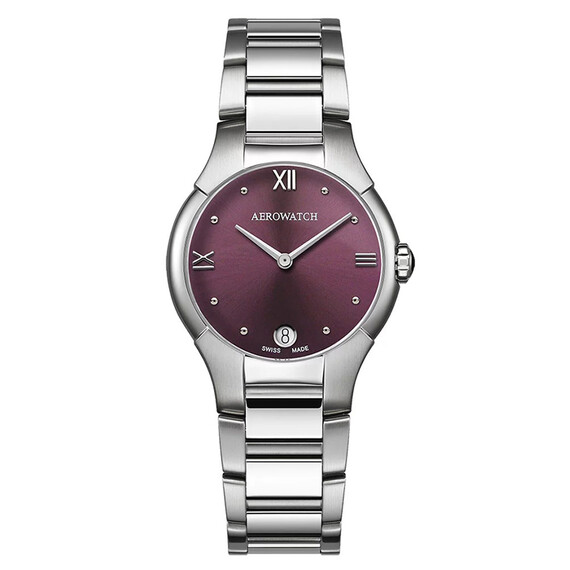 Dámské hodinky Aerowatch New Lady Grande A 06964 AA08 M, Verze: vínová 