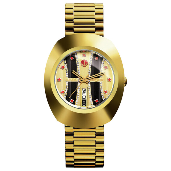 Pánské hodinky Rado Original Automatic R12413323, Verze: žluté zlato 