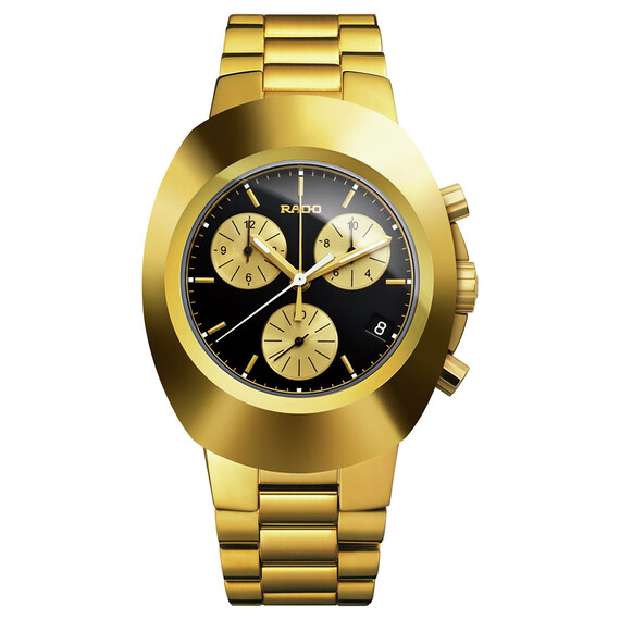 Pánské hodinky Rado New Original Chronograph R12949153, Verze: žluté zlato 