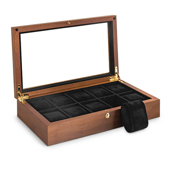 Box Beco Walnut 309368 pro 10 hodinek, Verze: hnědá2 , 3 image