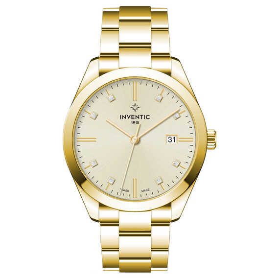 Dámské hodinky Inventic C10325.45.37, Verze: žluté zlato 