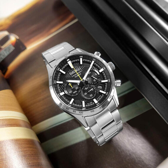 Pánské hodinky Seiko Chronograph SSB413P1, Verze: černá , 2 image