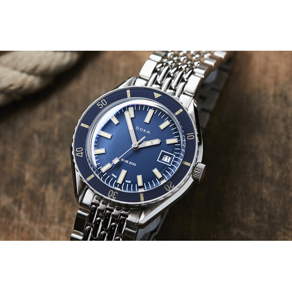 Pánské hodinky Doxa SUB 200 Caribbean 799.10.201.10, Verze: modrá , 12 image