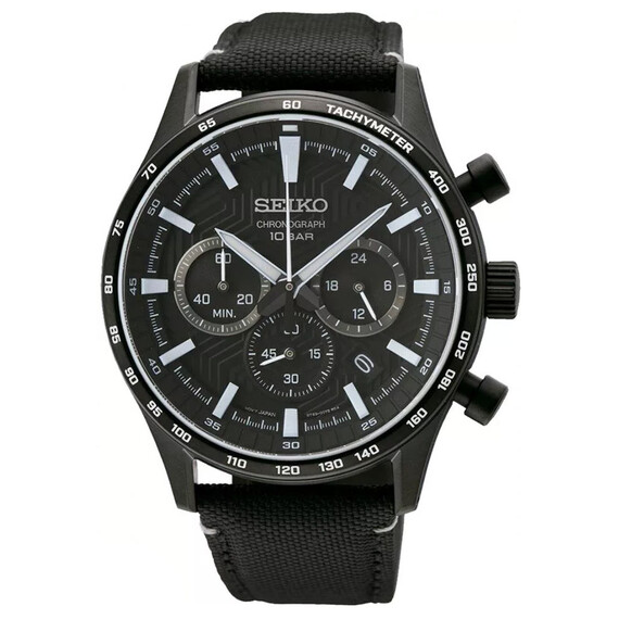 Pánské hodinky Seiko Chronograph SSB417P1, Verze: černá3 