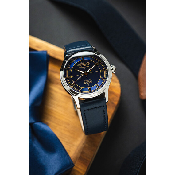 Pánské hodinky Atlantic Worldmaster Automatic Incabloc 53780.41.53G, Verze: modrá , 12 image