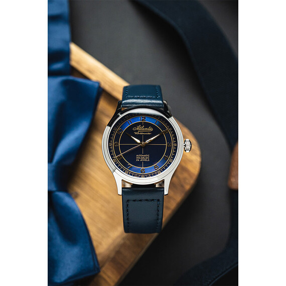 Pánské hodinky Atlantic Worldmaster Automatic Incabloc 53780.41.53G, Verze: modrá , 11 image