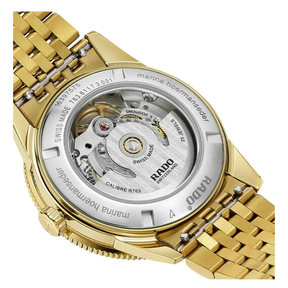 Dámské hodinky Rado Captain Cook x Marina Hoermanseder Heartbeat R32117708, Verze: žluté zlato , 2 image