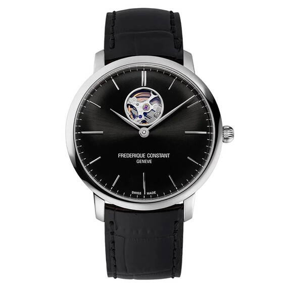 Pánské hodinky Frederique Constant Slimline Auto Heart Beat FC-312B4S6, Verze: černá2 