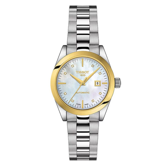 Dámské hodinky Tissot T-My Lady Automatic 18K Gold Bezel T930.007.41.116.00, Verze: bílá 
