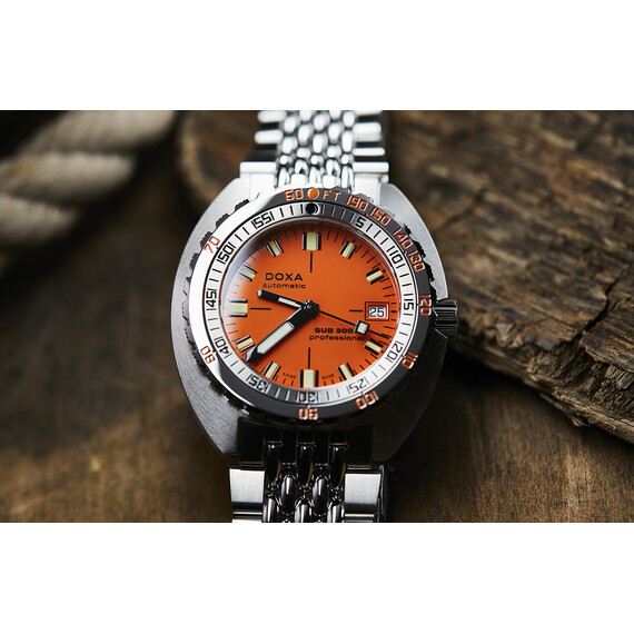 Pánské hodinky Doxa SUB 300T Professional 840.10.351.10, Verze: oranžová , 5 image