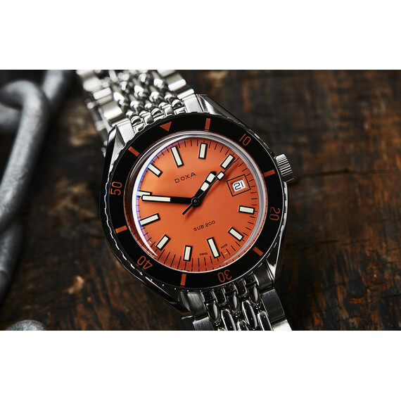 Pánské hodinky Doxa SUB 200 Professional 799.10.351.10, Verze: oranžová , 10 image