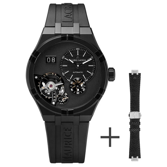 Pánské hodinky Maurice Lacroix Aikon Master Grand Date Black AI6118-DLB0B-330-2, Verze: černá 