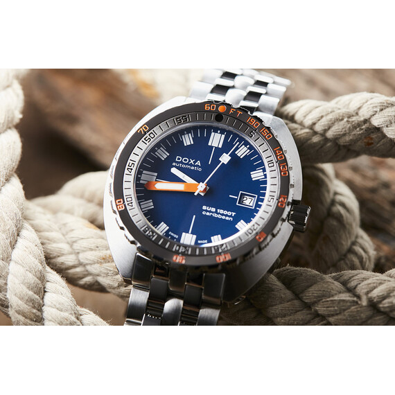Pánské hodinky Doxa SUB 1500T Caribbean 883.10.201.10, Verze: modrá , 8 image