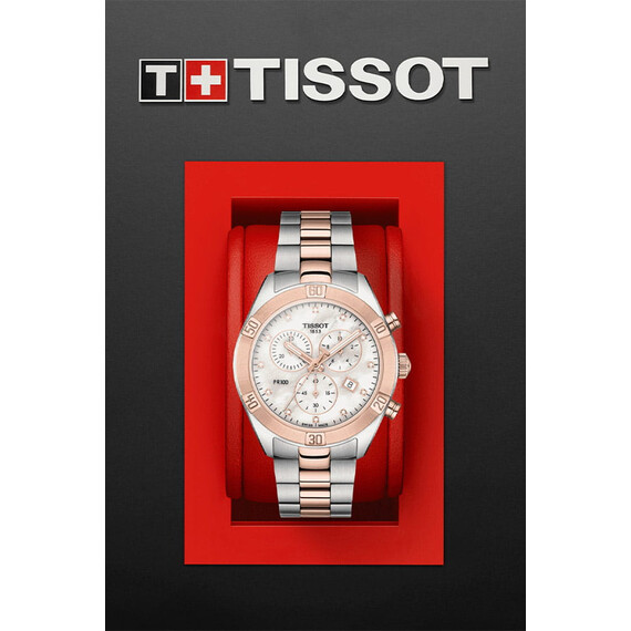 Dámské hodinky Tissot PR 100 Sport Chic Lady Chrono T101.917.22.116.00, Verze: růžové zlato , 6 image
