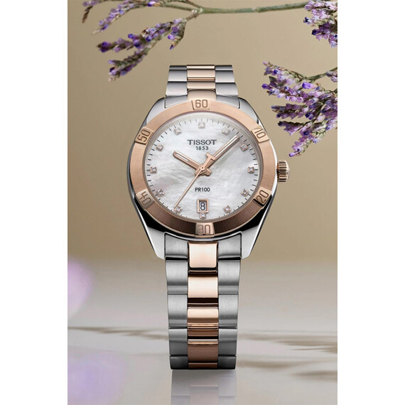 Dámské hodinky Tissot PR 100 Sport Chic Lady T101.910.22.116.00, Verze: bílá2 , 6 image