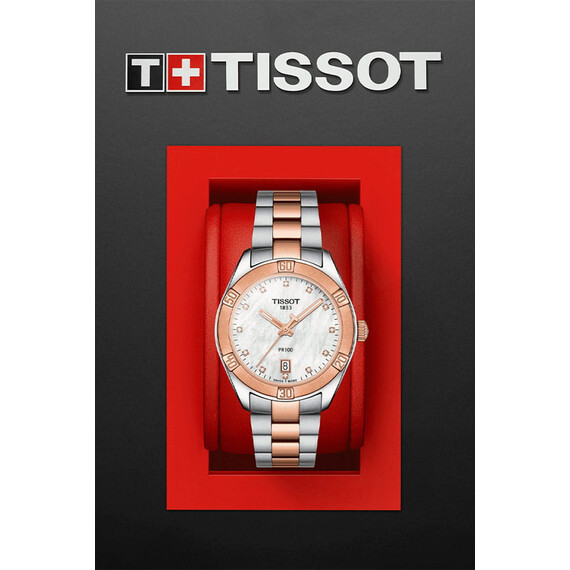 Dámské hodinky Tissot PR 100 Sport Chic Lady T101.910.22.116.00, Verze: bílá2 , 5 image