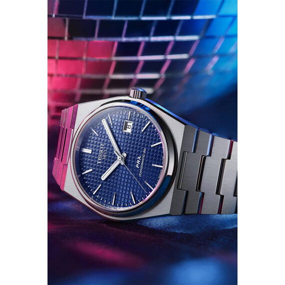 Pánské hodinky Tissot PRX Powermatic 80 T137.407.11.041.00, Verze: modrá , 7 image