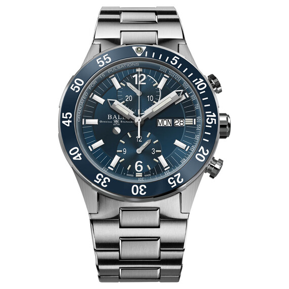 Pánské hodinky Ball Roadmaster Rescue Chronograph Limited Edition DC3030C-S1-BE, Verze: modrá 