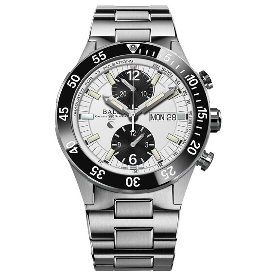 Pánské hodinky Ball Roadmaster Rescue Chronograph Limited Edition DC3030C-S-WHBK, Verze: bílá 