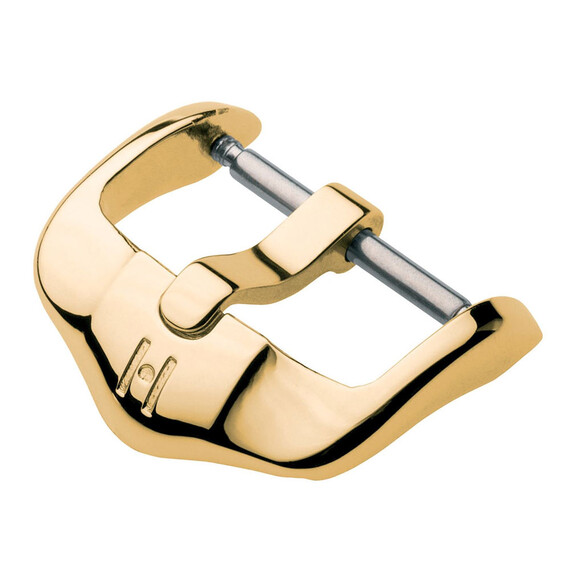 Přezka Hirsch Active barva žluté zlato 24 mm, Barva dílu: zlato žluté, Šířka: 24 