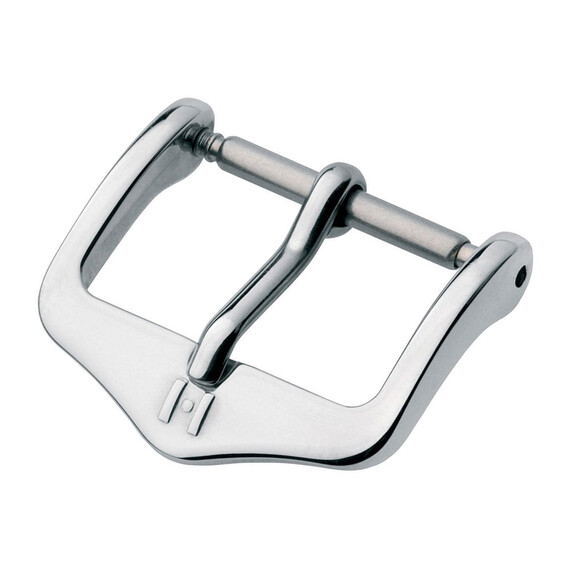 Přezka Hirsch Tradition barva stříbrná 22 mm, Barva dílu: stříbrný lesklý, Šířka: 22 