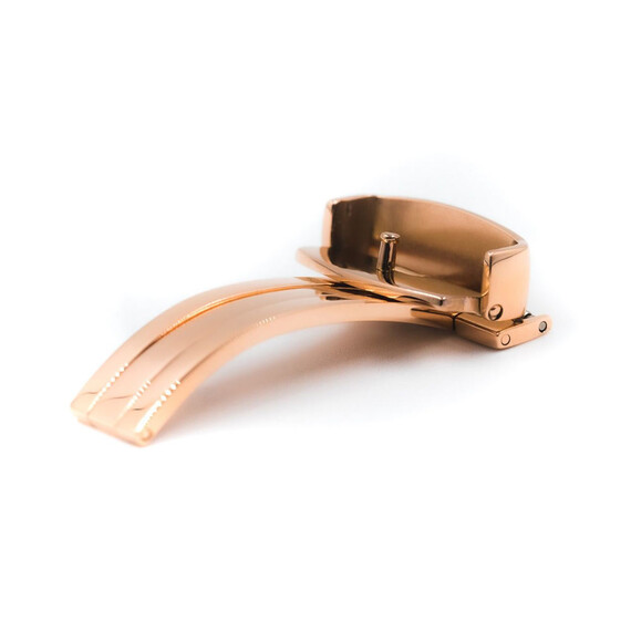 Spona Hirsch barva růžové zlato 18 mm, Barva dílu: zlato růžové, Šířka: 18 , 3 image