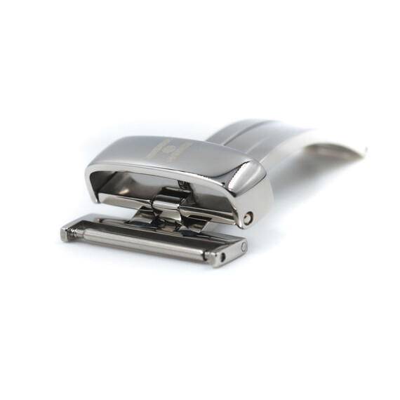 Spona Hirsch barva stříbrná 18 mm, Barva dílu: stříbrný lesklý, Šířka: 18 , 2 image