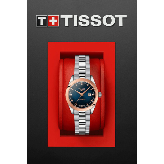Dámské hodinky Tissot T-My Lady Automatic 18K Gold Bezel T930.007.41.046.00, Verze: modrá2 , 6 image