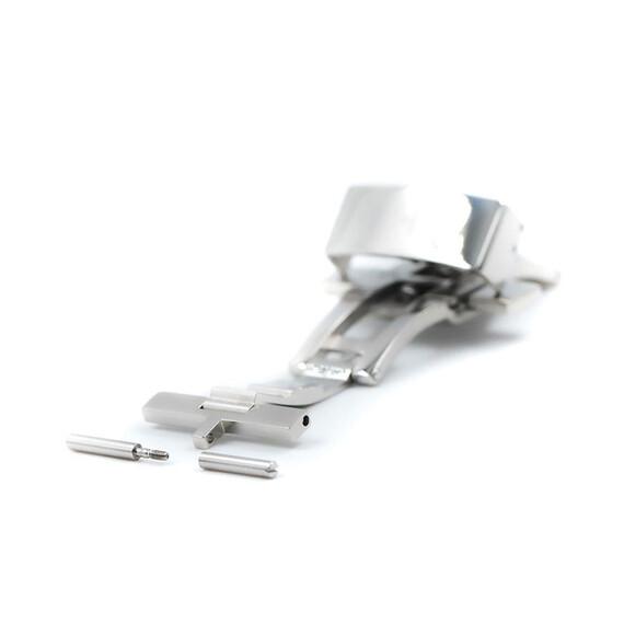 Spona motýlková Hirsch barva ocelová 16 mm, Barva dílu: stříbrný lesklý, Šířka: 16 , 3 image