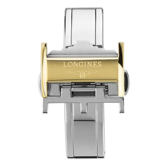 Spona motýlková Longines barva růžové zlato 16 mm, Barva dílu: zlato žluté, Šířka: 16, Materiál: nerezová ocel , 2 image