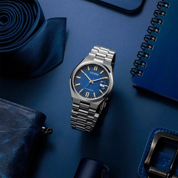 Pánské hodinky Citizen Tsuyosa Mechanical NJ0151-88L, Verze: modrá2 , 5 image