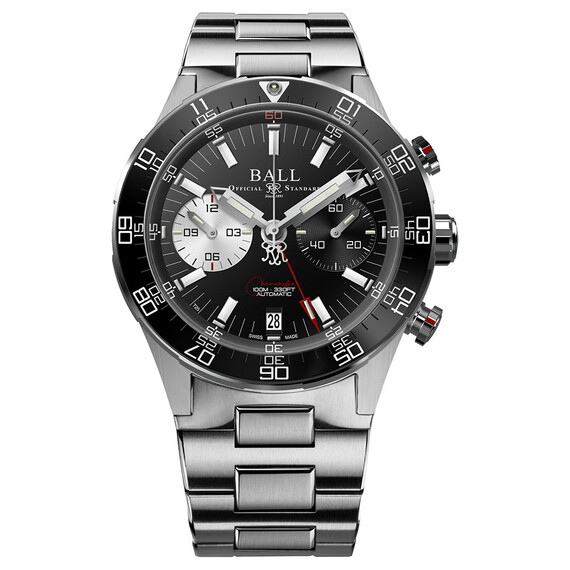 Pánské hodinky Ball Roadmaster M Chronograph Limited Edition DC3180C-S1CJ-BK, Verze: černá 