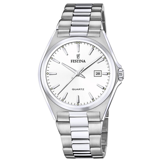Pánské hodinky Festina Classic F20552/2, Verze: stříbrná 