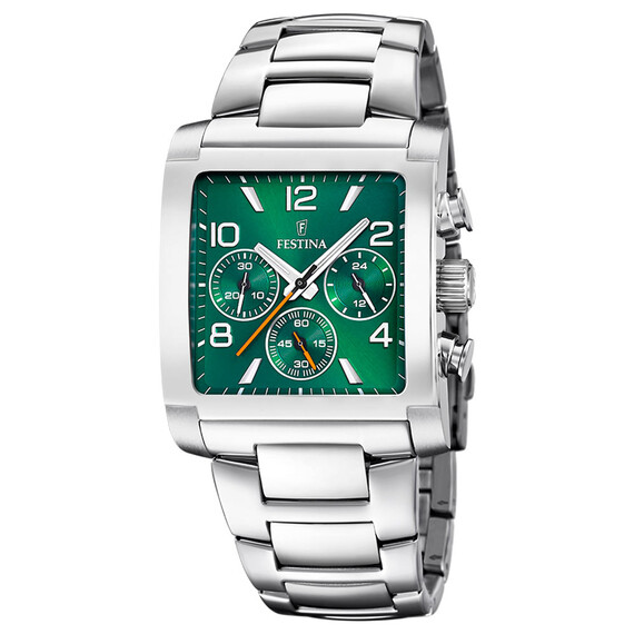 Pánské hodinky Festina Timeless Chronograph F20652/2, Verze: zelená 