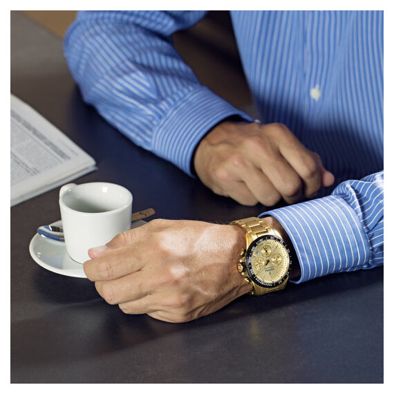 Pánské hodinky Festina Timeless Chronograph F20634/6, Verze: žluté zlato4 , 3 image