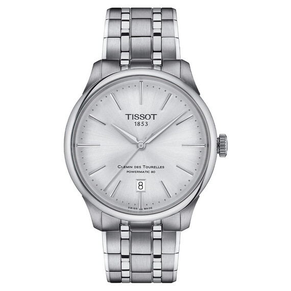 Hodinky Tissot Chemin Des Tourelles Powermatic 80 T139.807.11.031.00, Verze: stříbrná 