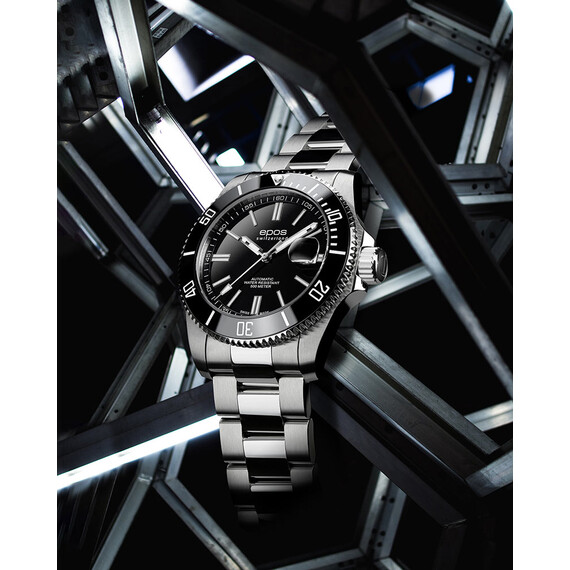 Pánské hodinky Epos Sportive Diver 3504.131.20.15.30, Verze: černá , 3 image