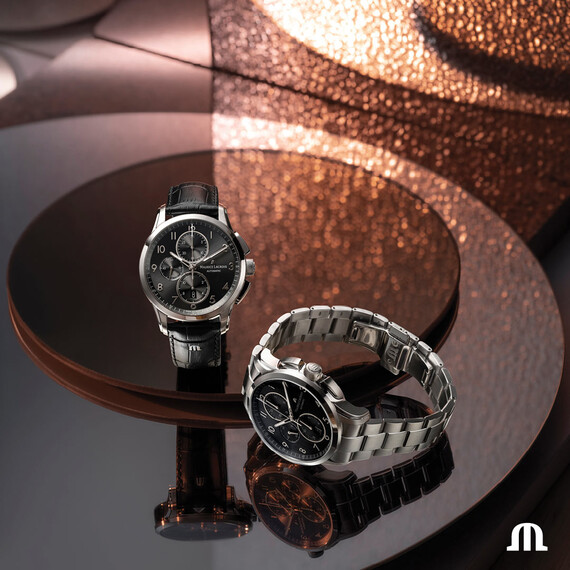 Pánské hodinky Maurice Lacroix Pontos Chronograph PT6388-SS002-320-1, Verze: černá2 , 5 image