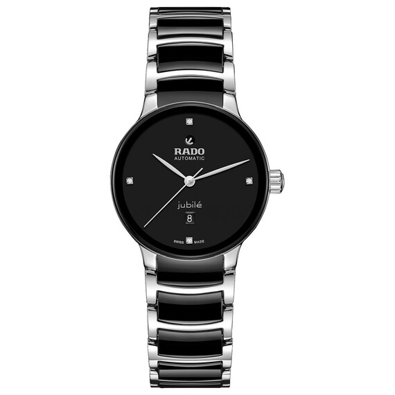 Dámské hodinky Rado Centrix Automatic Diamonds R30020712, Verze: černá 