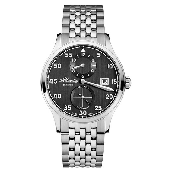 Pánské hodinky Atlantic Worldmaster Regulator Automatic 53786.41.63, Verze: šedá2 
