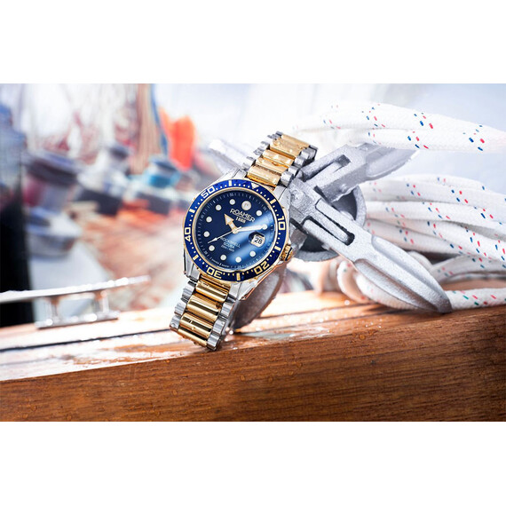 Pánské hodinky Roamer Rockshell Mark III Scuba 220858 47 45 50, Verze: žluté zlato , 4 image