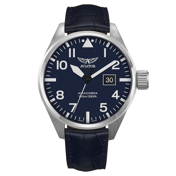 Pánské hodinky Aviator Airacobra P42 V.1.22.0.149.4, Verze: modrá 