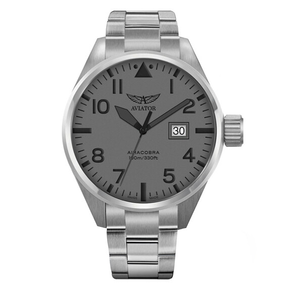 Pánské hodinky Aviator Airacobra P42 V.1.22.0.150.5, Verze: stříbrná3 