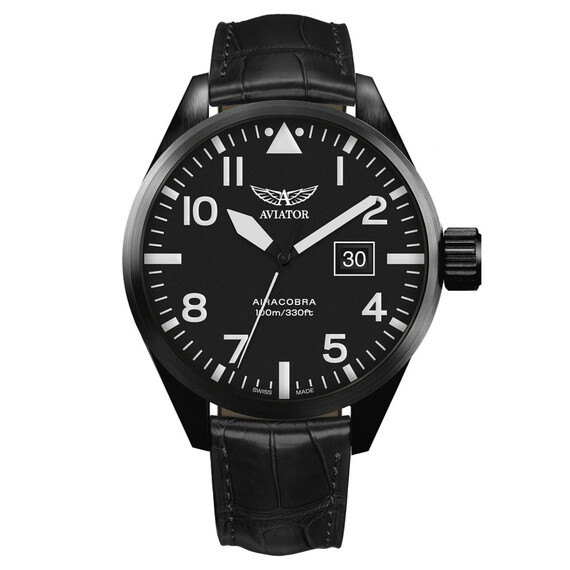 Pánské hodinky Aviator Airacobra P42 V.1.22.5.148.4, Verze: černá 