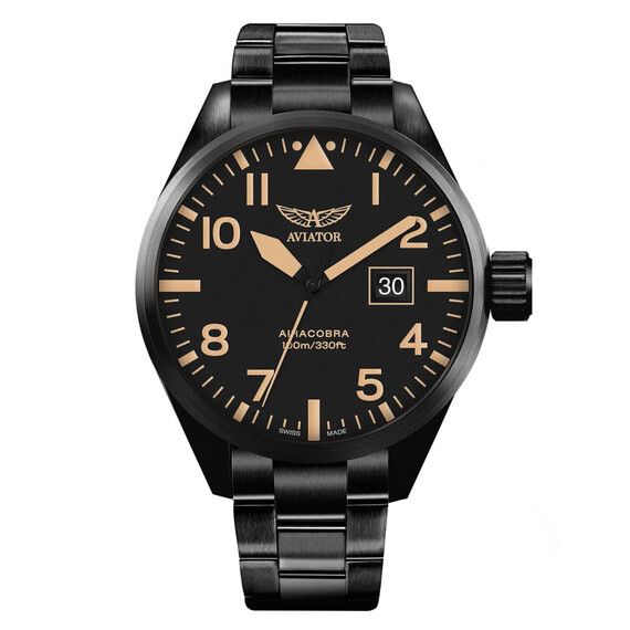 Pánské hodinky Aviator Airacobra P42 V.1.22.5.157.5, Verze: černá2 