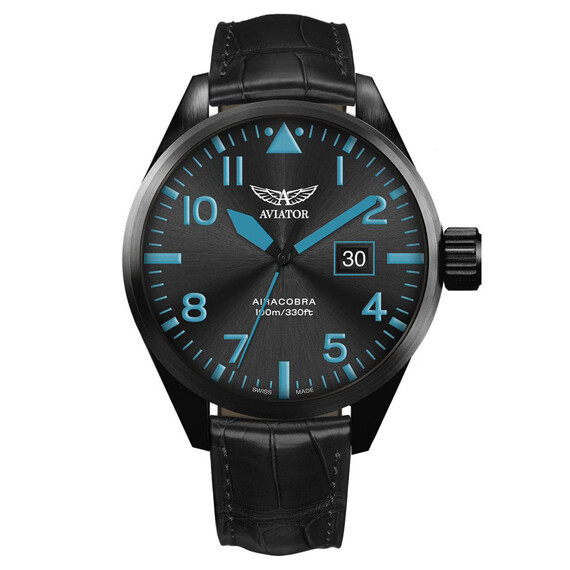 Pánské hodinky Aviator Airacobra P42 V.1.22.5.188.4, Verze: černá3 