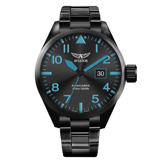 Pánské hodinky Aviator Airacobra P42 V.1.22.5.188.5, Verze: černá3 