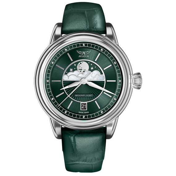 Dámské hodinky Aviator Douglas Moonflight V.1.33.0.262.4, Verze: zelená2 