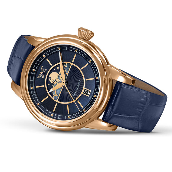 Dámské hodinky Aviator Douglas Moonflight V.1.33.2.256.4, Verze: růžové zlato3 , 3 image