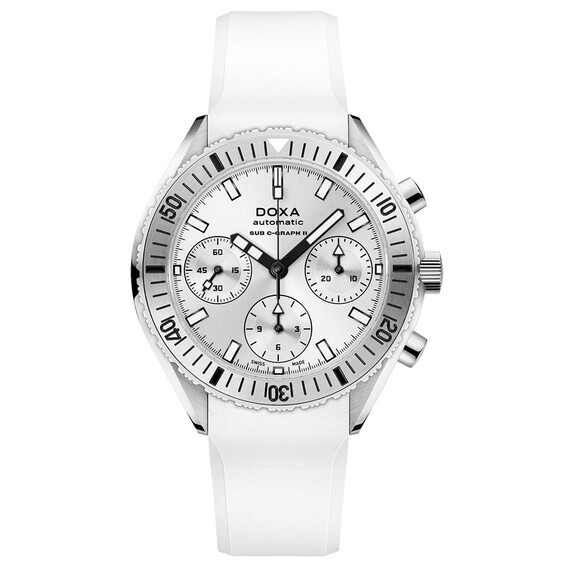 Pánské hodinky Doxa SUB 200 C-Graph II Whitepearl 797.10.011.23, Verze: bílá 